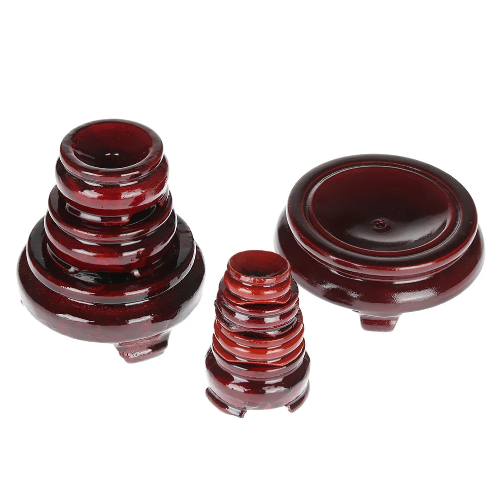 Moderner Holzhalter für Kristallkugeln mit einfacher Handhabung