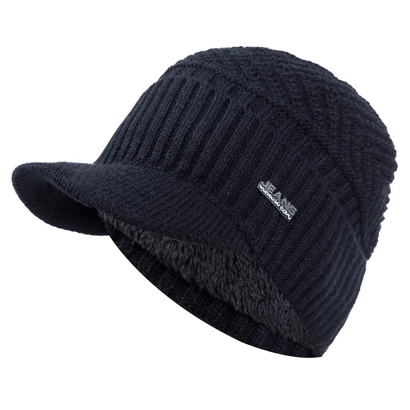 Warmer Unisex Winter Beanie mit Pelz Futter für kalte Outdoor-Tage