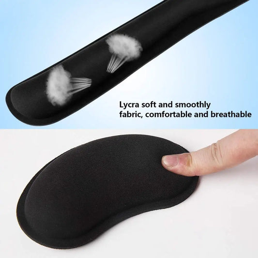 Ergonomisches Mauspad mit Handgelenkstütze für PC, Laptop, Büro - Gaming