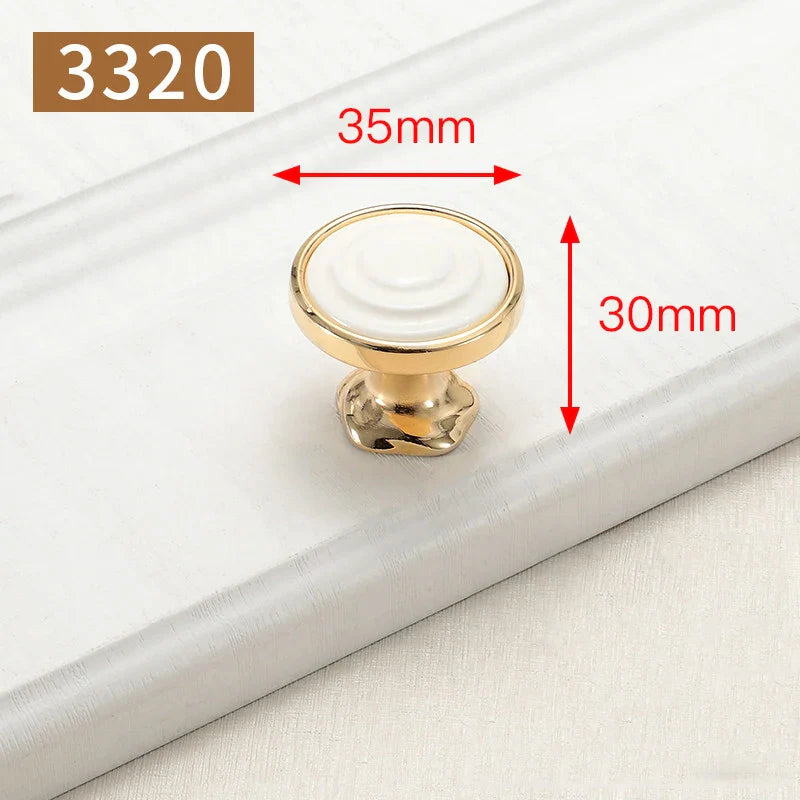 Möbelgriff Goldfarben Nordischer Stil Zinklegierung für Möbel