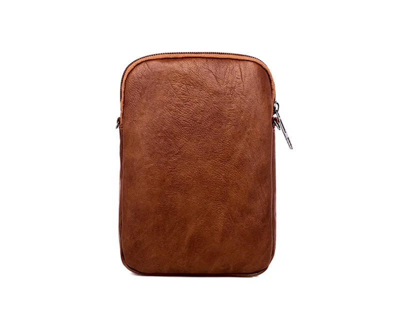 Vintage PU Leder Umhängetasche für Frauen kleine Crossbody Tasche