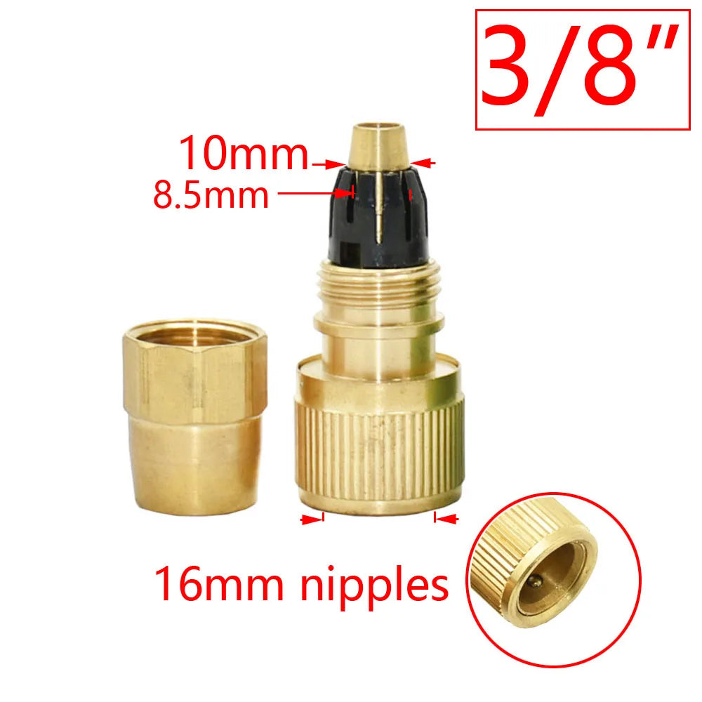 Messing Schnellkupplung Garten Bewässerung Adapter für Tropfschläuche