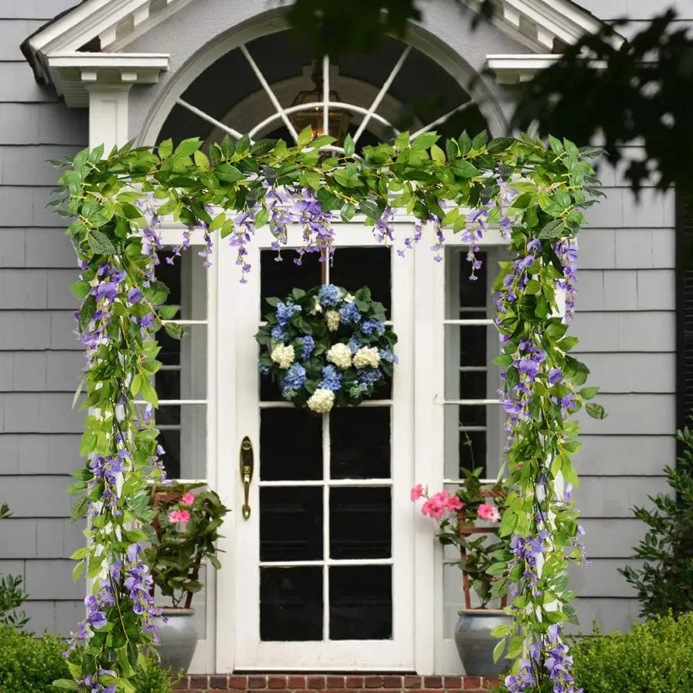 2 m künstliche Wisteria-Girlande für Hochzeiten und Dekoration