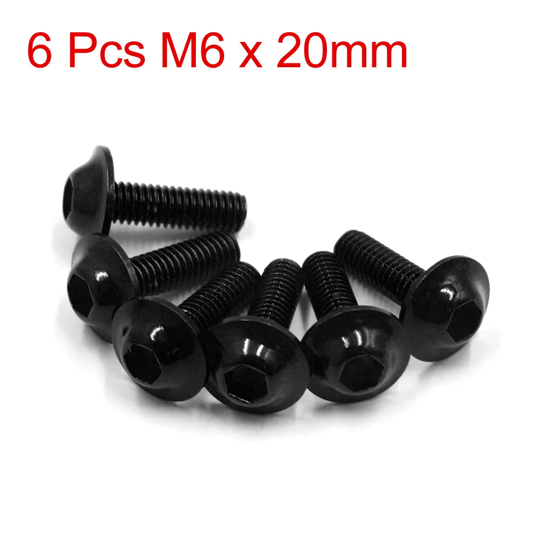 M6x20 mm Sechskantschrauben rote Verkleidungsschrauben Motorrad Roller
