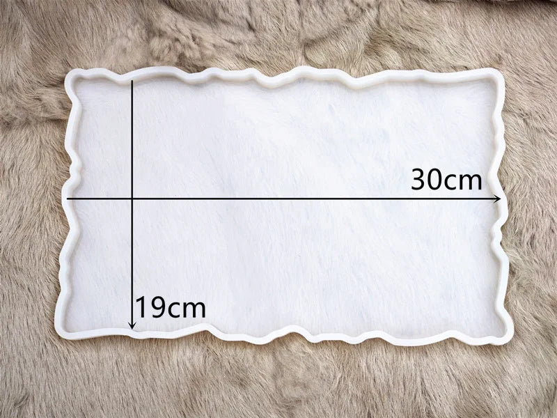 Große rechteckige Silikonform Teeteller Untersetzer Epoxidharz DIY Form