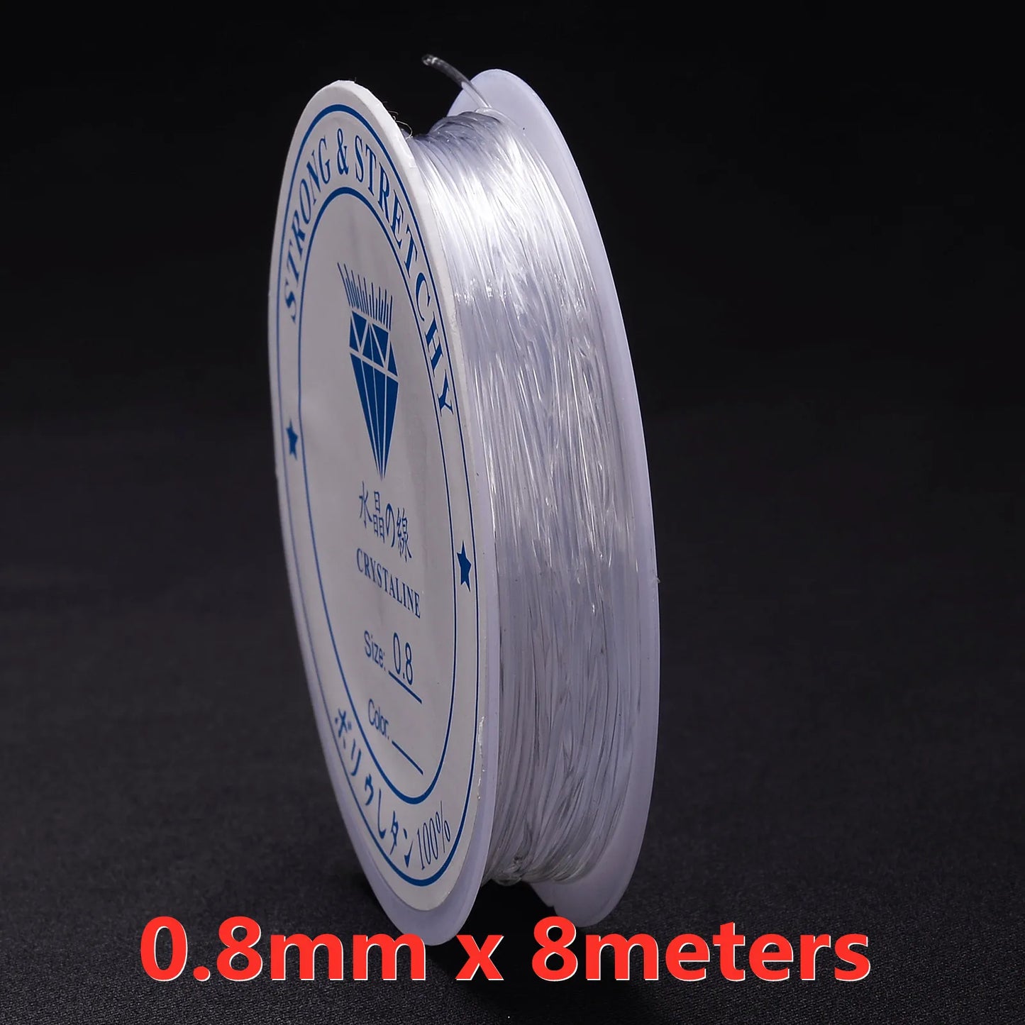 Elastische Schmuck Schnur 0,5-1,5 mm transparenter Faden für DIY Armband