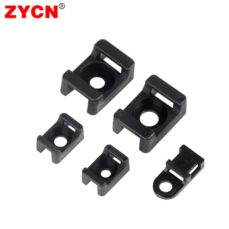 100 Stück Kabelbinderhalter Kunststoff Kabelbefestigung für USB Kabel