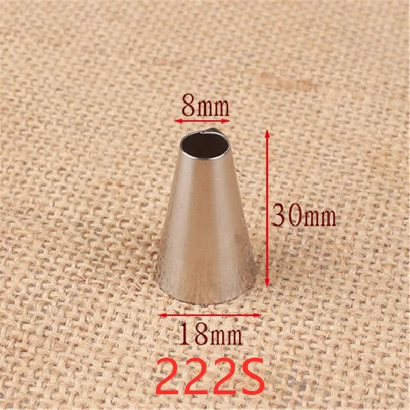 Edelstahl Kuchen-Deko Spitze 222S – Profi Fondant Spritztülle