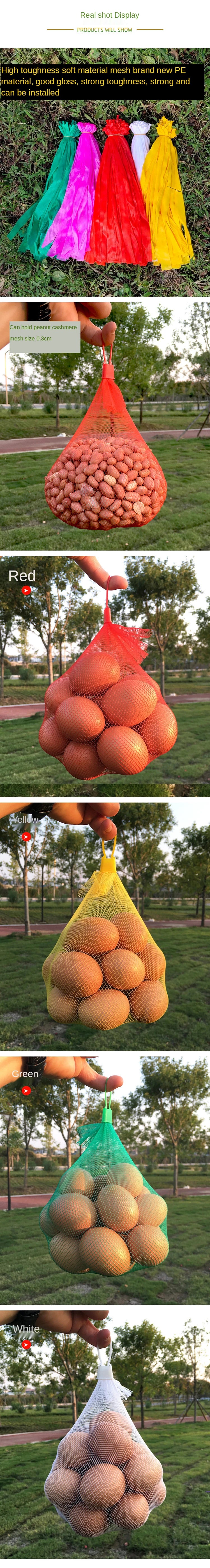 100 Stück Netzbeutel mit Schnallen für vielseitige Lagerung