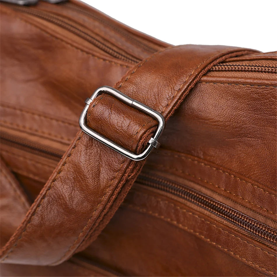 3-lagige große Schultertasche mit Reißverschluss, lässige Crossbody-Tasche-Yabubest - Home & More