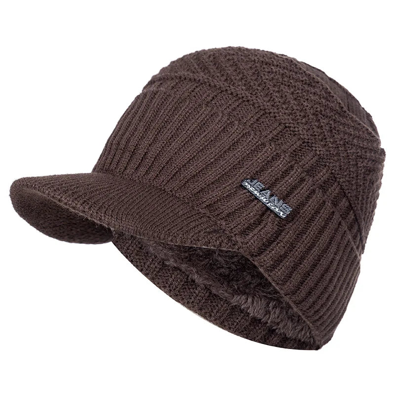 Warmer Unisex Winter Beanie mit Pelz Futter für kalte Outdoor-Tage