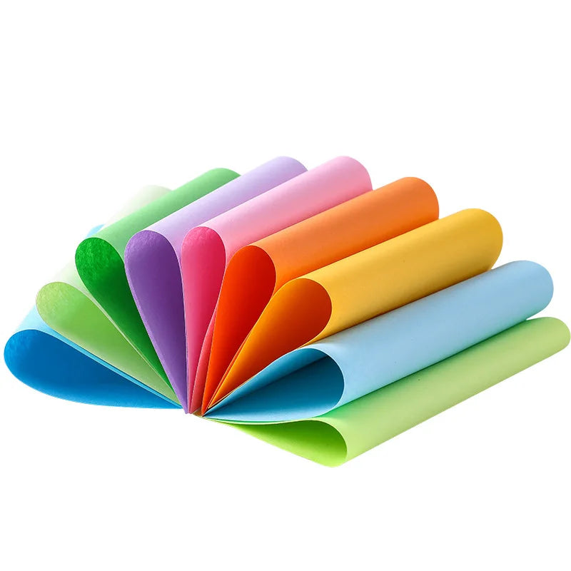 100 Stück quadratisches Origami Papier doppelseitig bunt für DIY Basteln