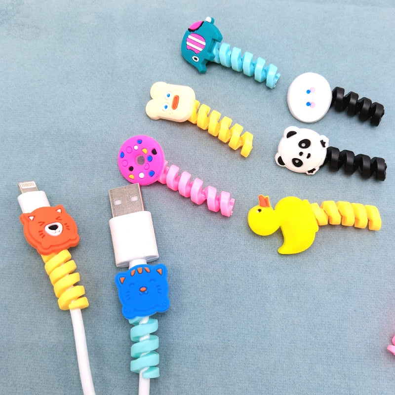 Cartoon Kabelschutz für USB Ladekabel Datenkabel Kopfhörer Schutz Organizer