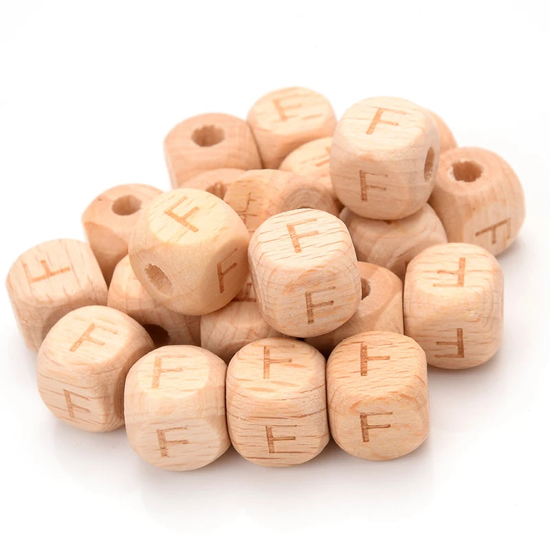 Sichere Silikon Alphabet Perlen für Baby Schnullerketten