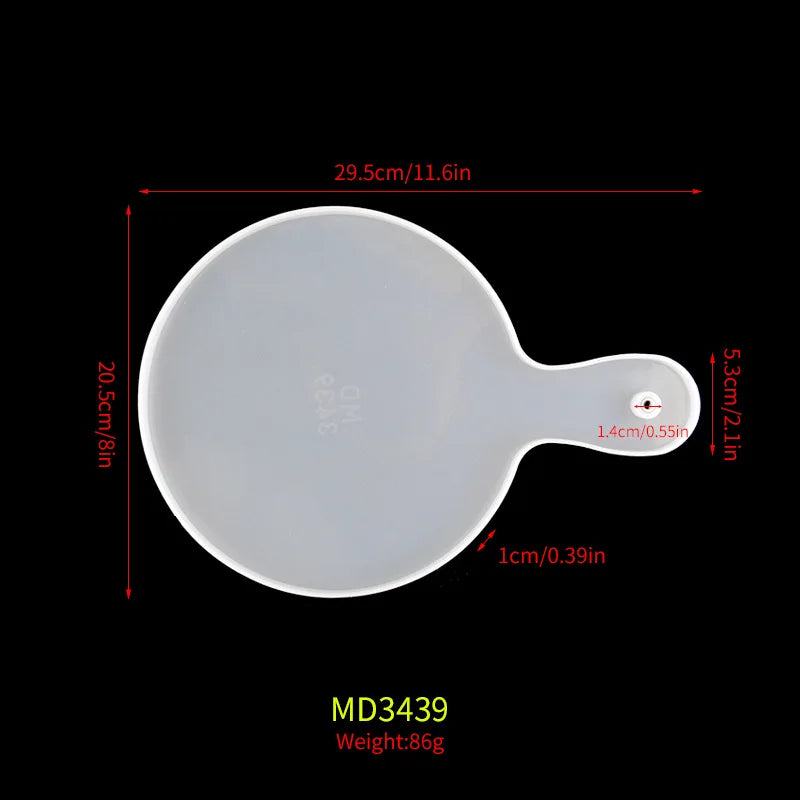 Große rechteckige Silikonform Teeteller Untersetzer Epoxidharz DIY Form