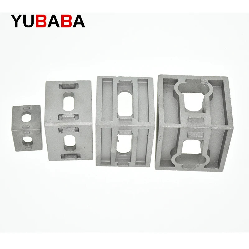 Aluminium Eckbeschlag Winkel 10er Set 2020-4545 Industrieprofil Halterung