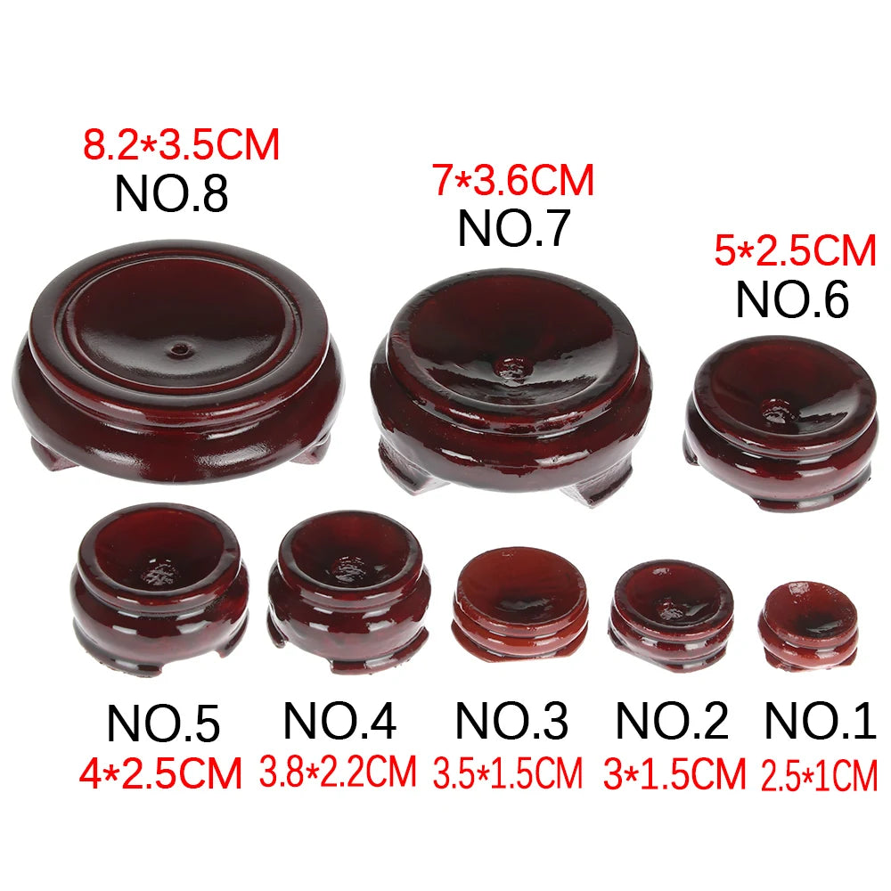 Moderner Holzhalter für Kristallkugeln mit einfacher Handhabung