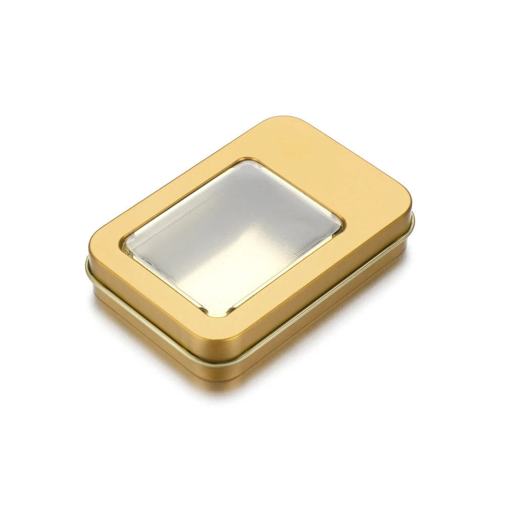 Robuste Metallbox zur sicheren Aufbewahrung mit durchsichtigem Deckel