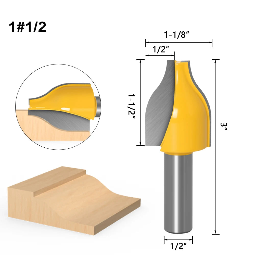 1/4 Zoll Schaft Router Bit Set für präzises Holzfräsen und Zapfenschneiden