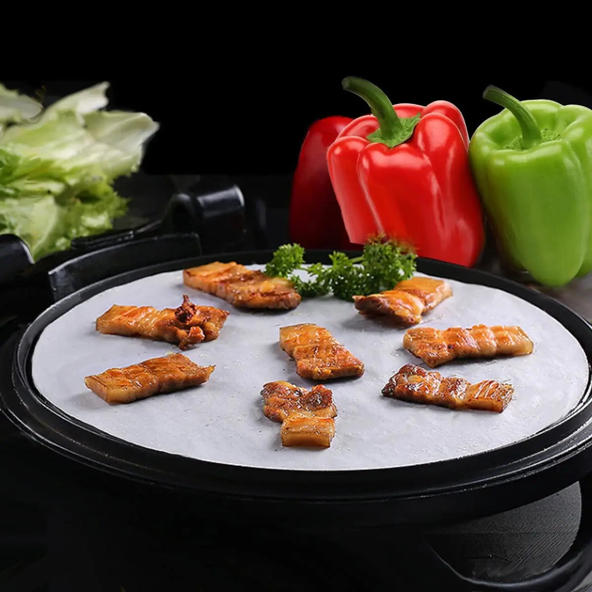 50 Stück Pergamentpapier Rund 6-9 Zoll Antihaft Backpapier für Kuchen