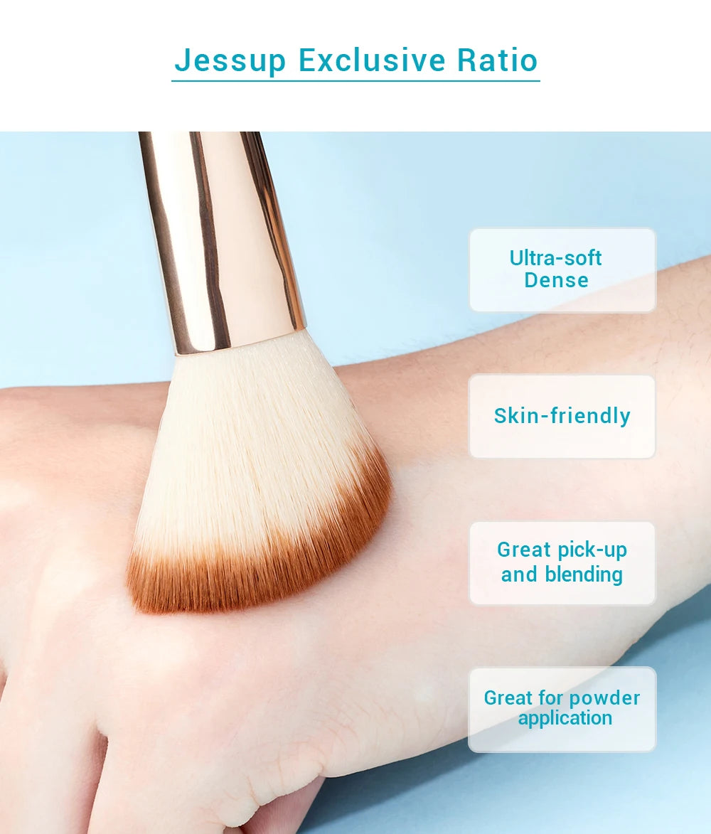 Make-Up Pinsel Set mit Bambusgriff und synthetischem Haar