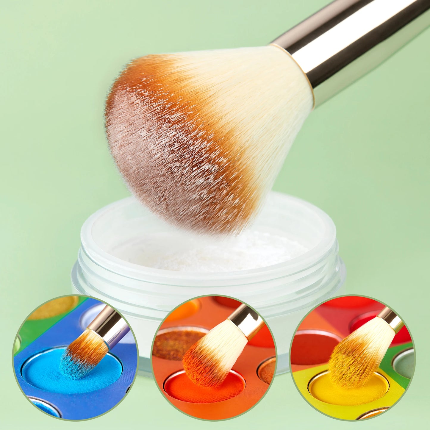 Make-Up Pinsel Set mit Bambusgriff und synthetischem Haar