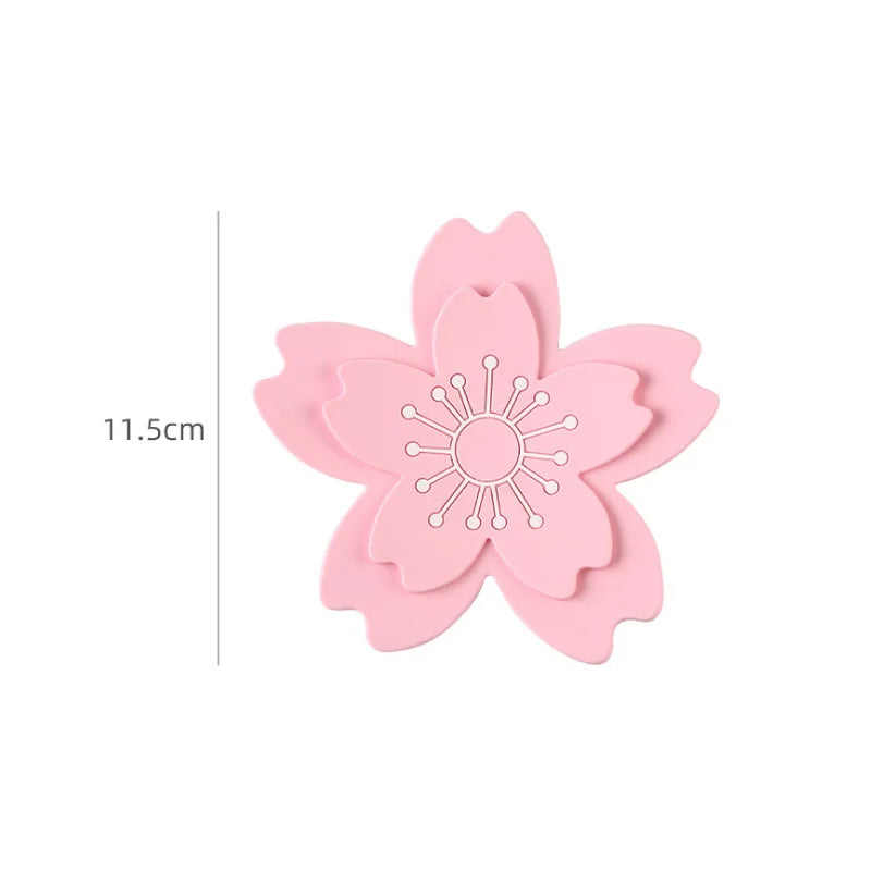 Lotus Silikon Untersetzer: Hitzeschutz - Design für Tassen - Küche