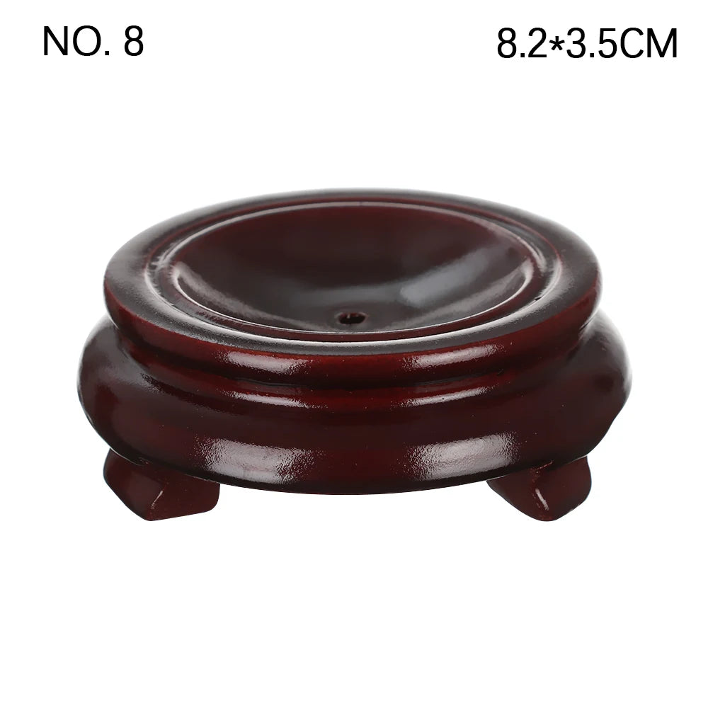 Moderner Holzhalter für Kristallkugeln mit einfacher Handhabung