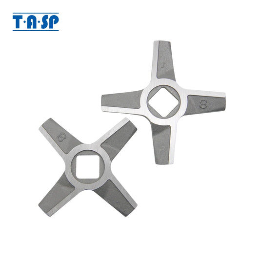 2 Stück Fleischwolfmesser Edelstahl doppelseitig für Küchenmaschinen