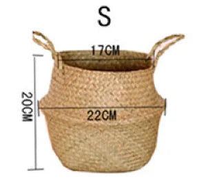 Geflochtener Seegras Korb – Hänge-Pflanztopf und Aufbewahrung