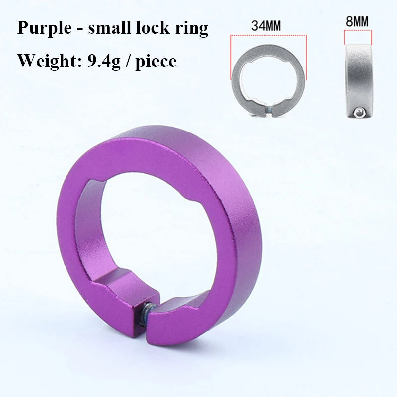 Robuste 2er Set Fahrradgriffe Lock Ringe Aluminium 22,2 mm in 6 Farben