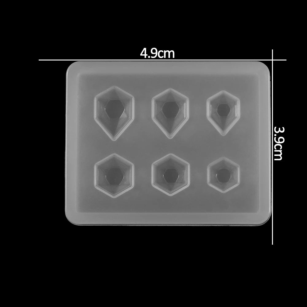 Herz Anhänger Silikonform für DIY Epoxidharz Schmuck Gussform Set