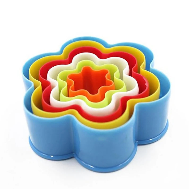 5-teiliges Set Cookies Cutter Formen Herz Stern Weihnachtsbaum