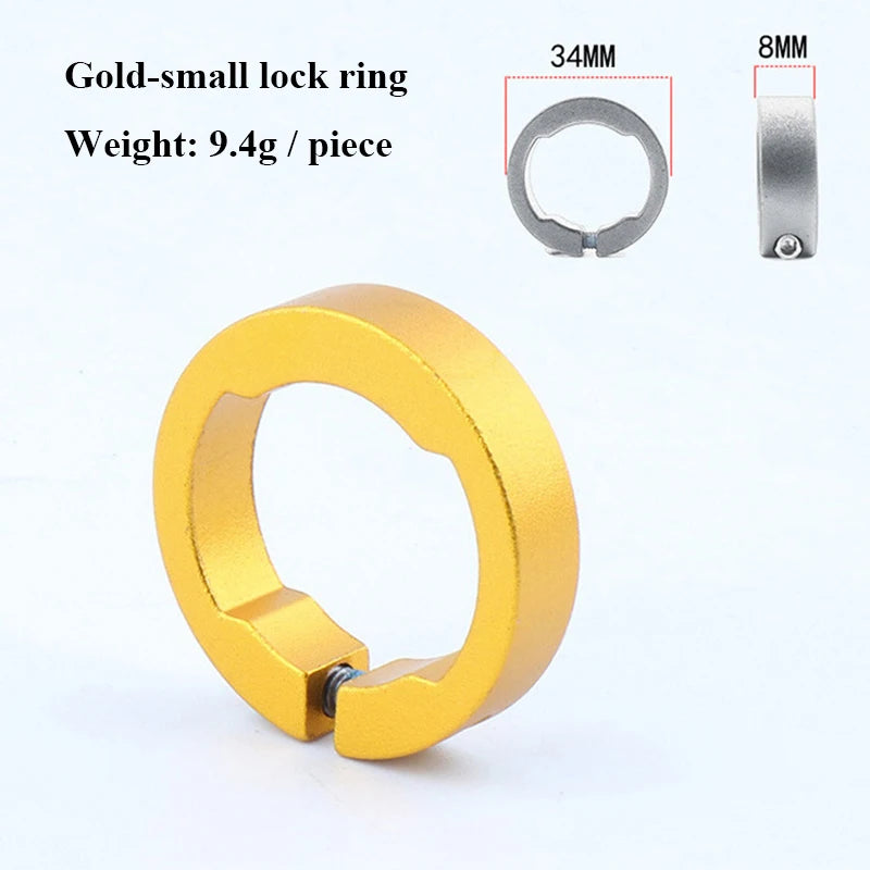 Robuste 2er Set Fahrradgriffe Lock Ringe Aluminium 22,2 mm in 6 Farben