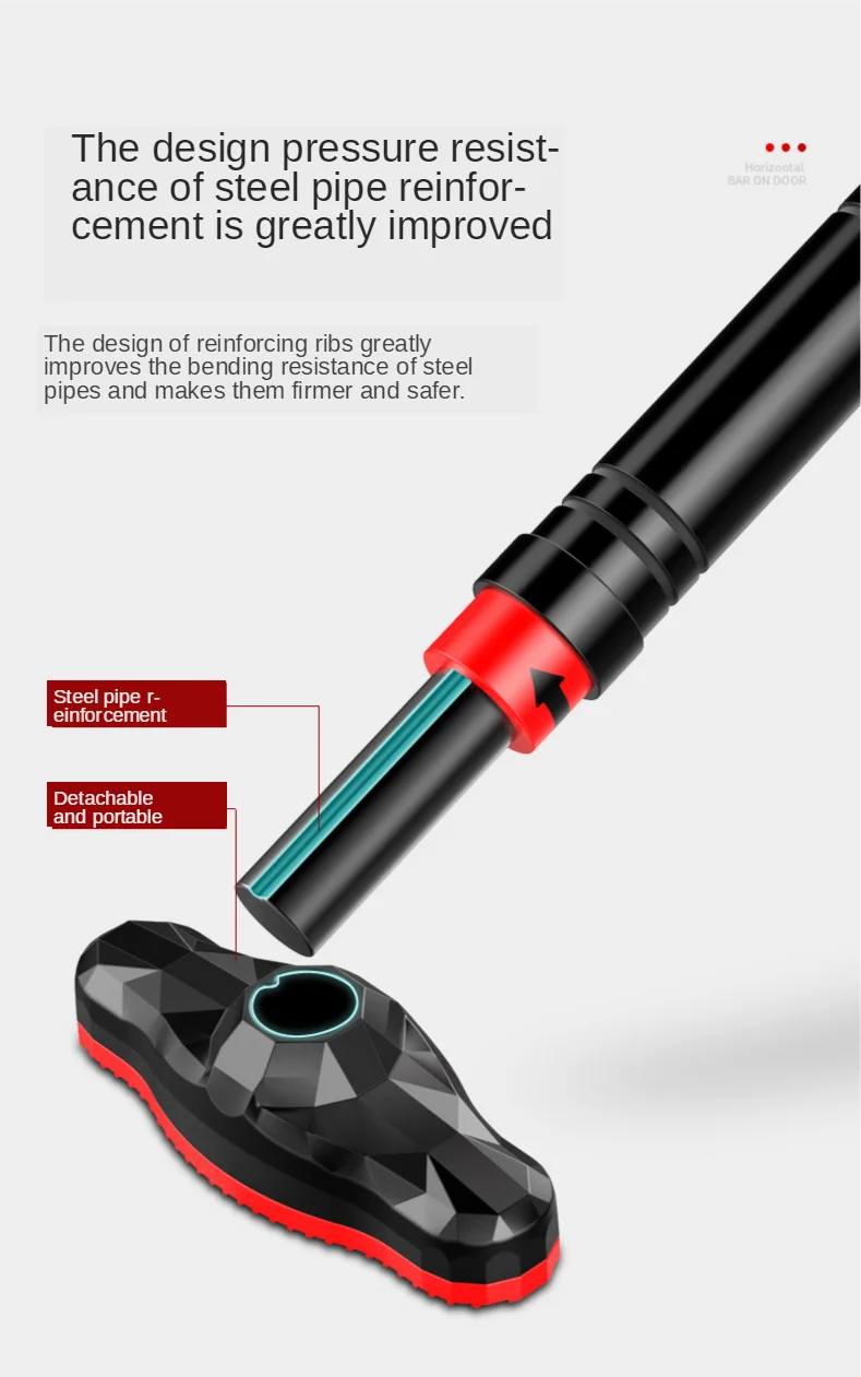 Verstellbare Trainingsstange für Zuhause aus Stahl