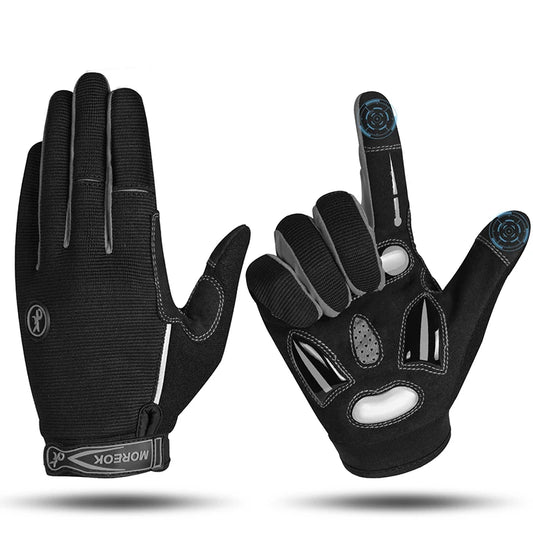 Vollfinger Winter Fahrradhandschuhe mit Gelpolstern rutschfest und Touchscreen