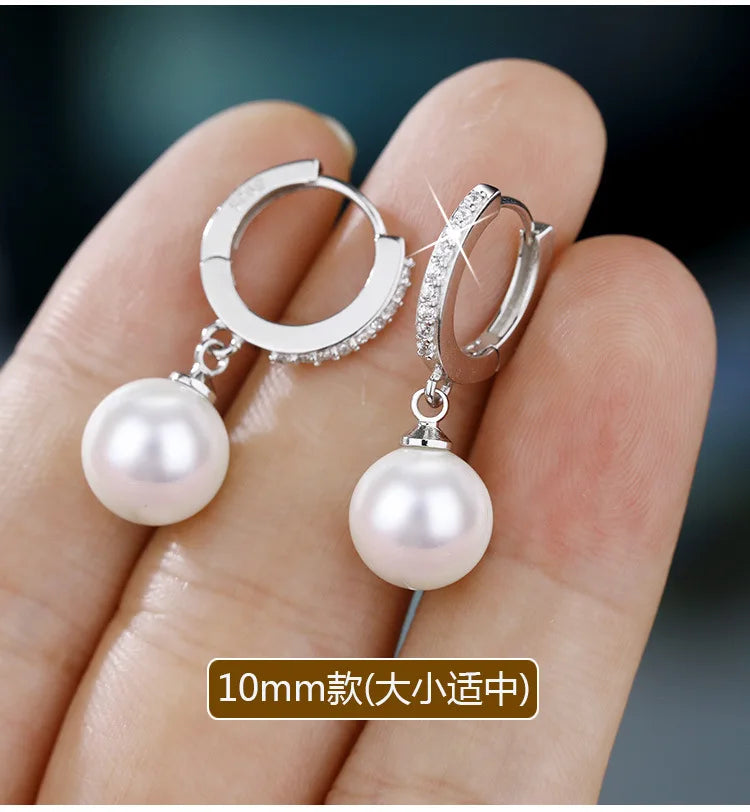 Echte Süßwasserperlen Tropfenohrringe Sterling Silber Damen Schmuck