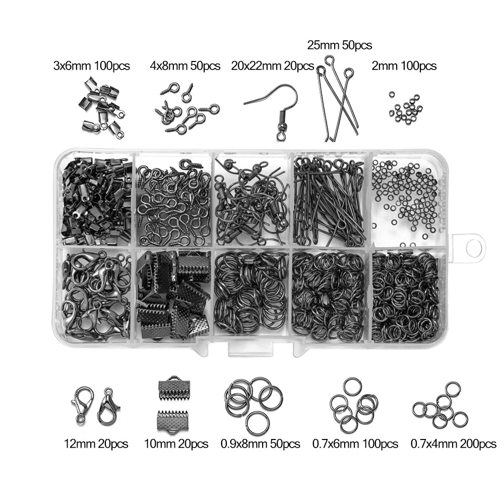 Legierung Zubehör Set Reparatur Werkzeuge Karabinerverschluss Biegeringe-Yabubest - Home & More