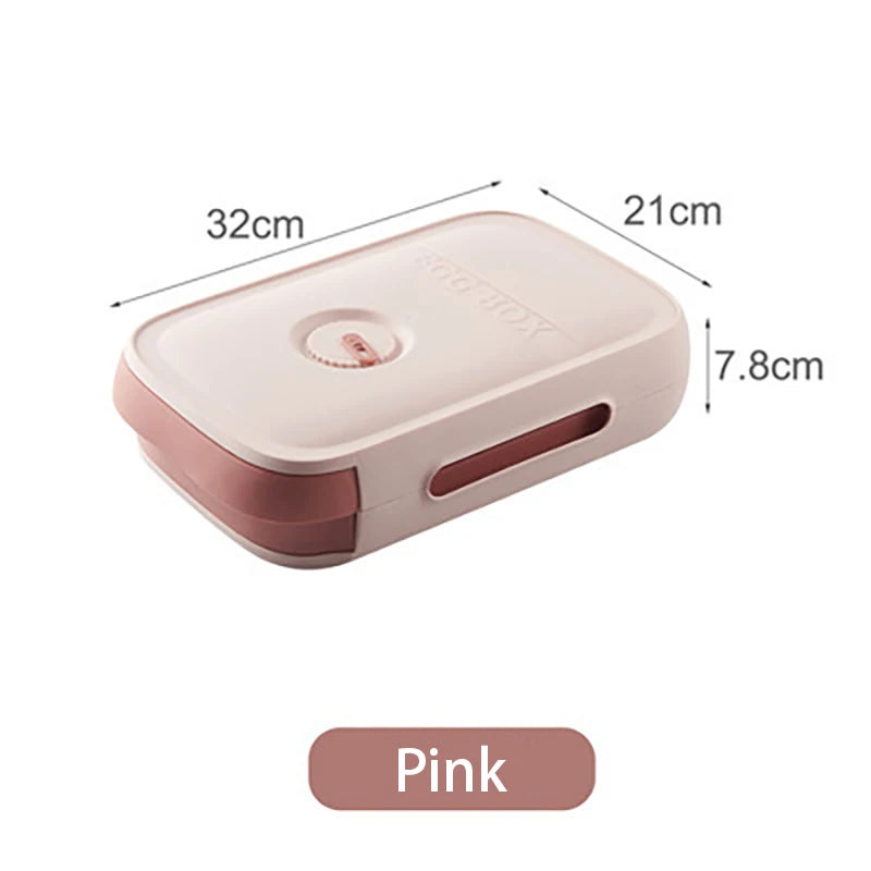 Schubladen Ei-Aufbewahrungsbox Kühlschrank stapelbar Kunststoff Organizer