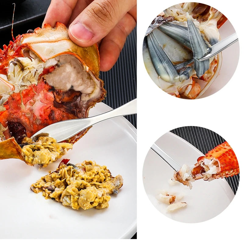 Edelstahl Werkzeugset zum Schälen von Krabben Garnelen Hummer und mehr-Yabubest - Home & More