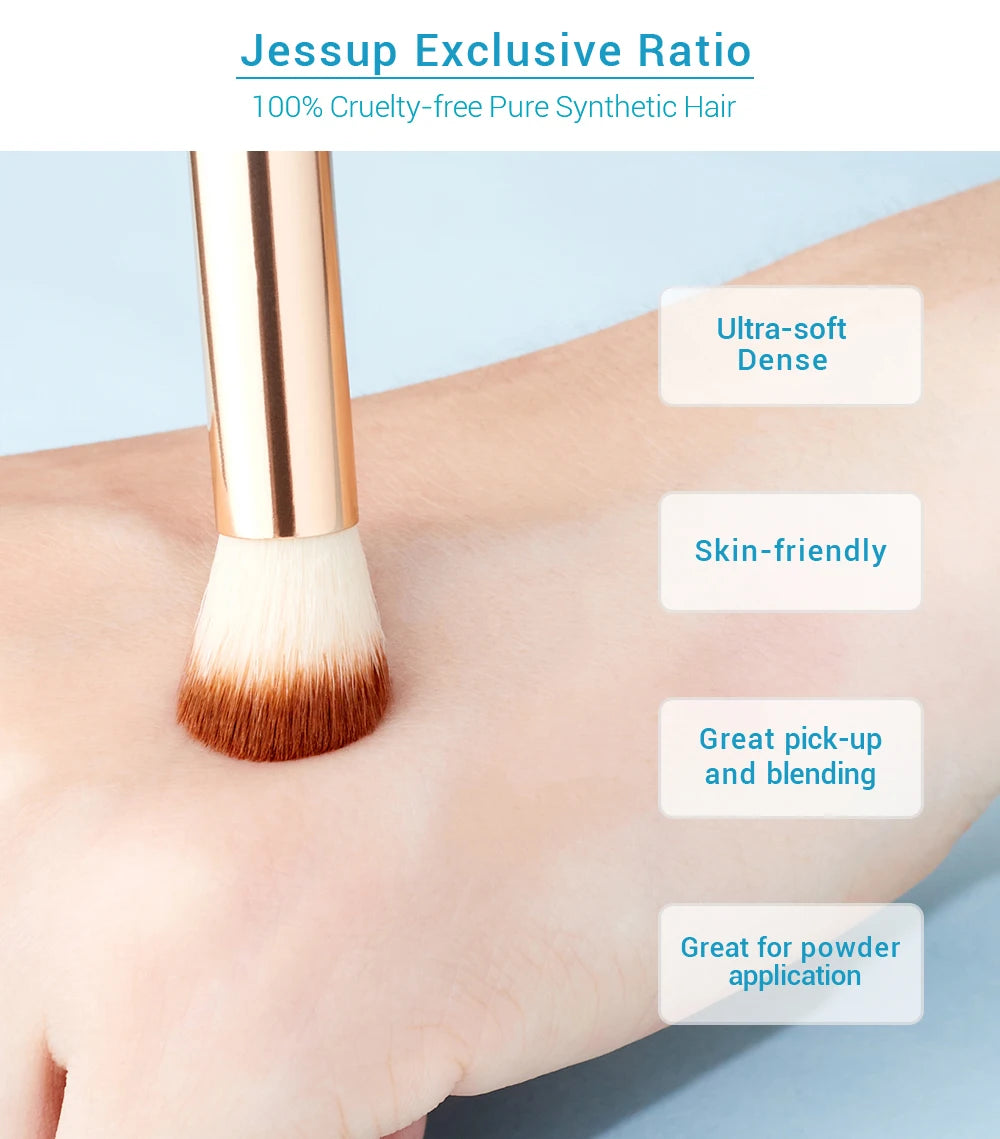 15-teiliges Bambus Make-up Pinsel Set für präzises Augen-Make-up