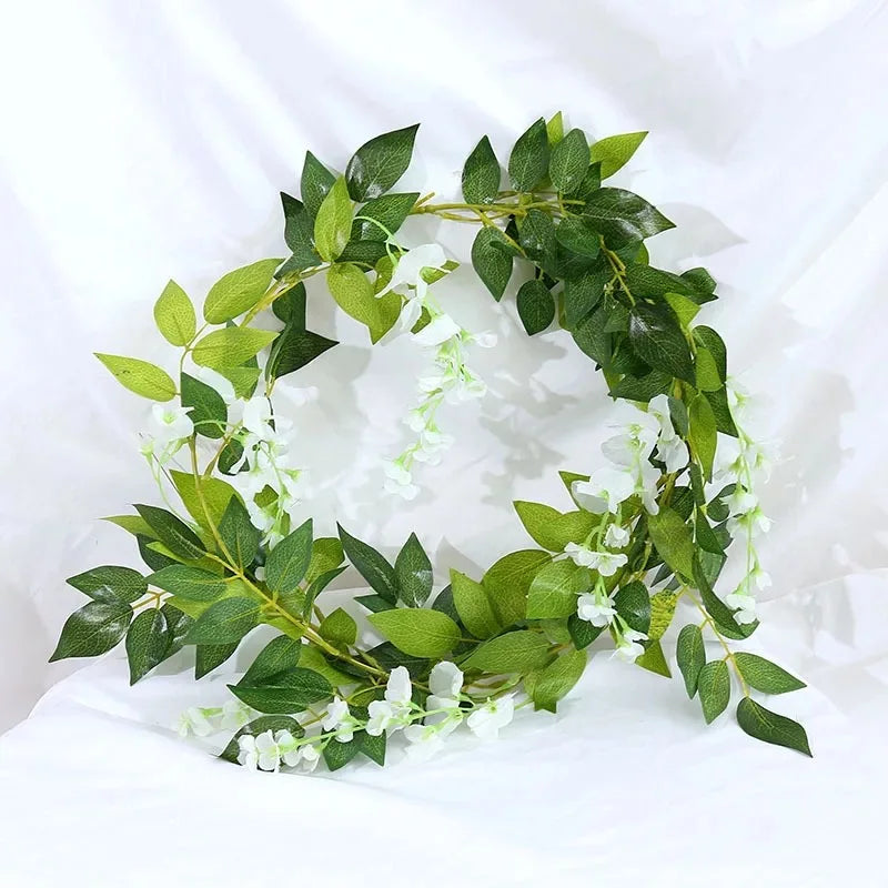 2 m künstliche Wisteria-Girlande für Hochzeiten und Dekoration