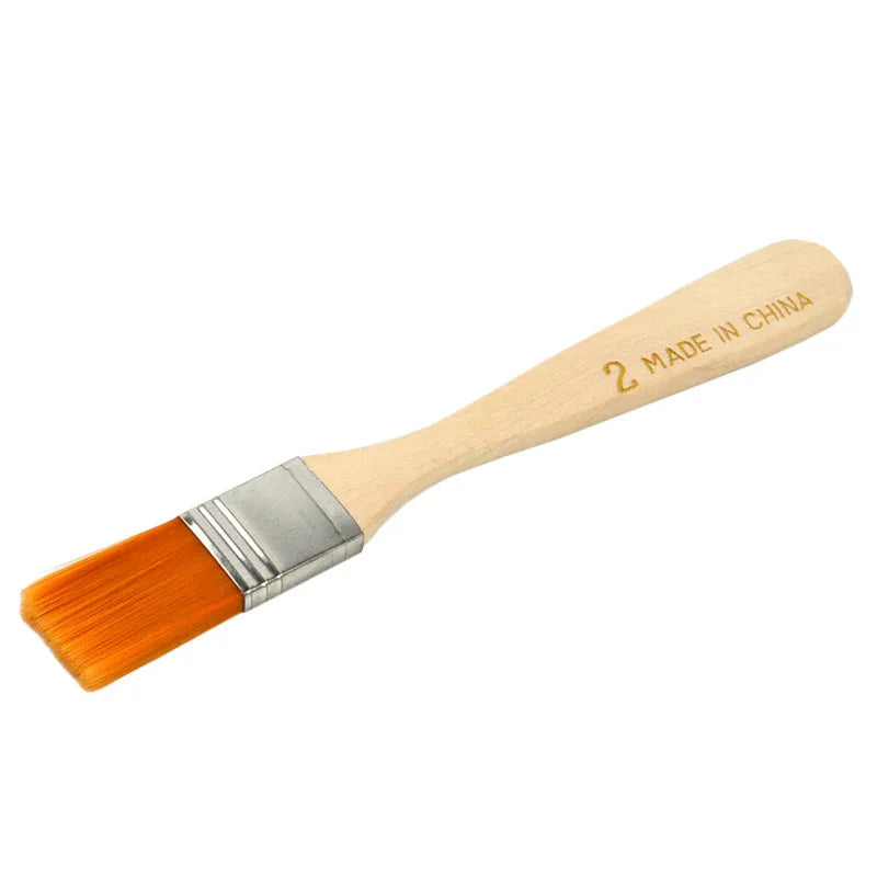 4-teiliges Nylonhaar-Pinsel-Set mit Holzgriff für Acryl- und Ölgemälde