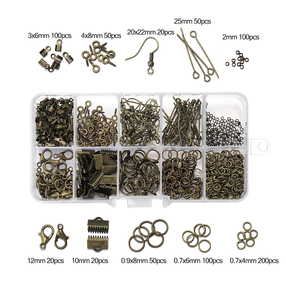 Legierung Zubehör Set Reparatur Werkzeuge Karabinerverschluss Biegeringe-Yabubest - Home & More