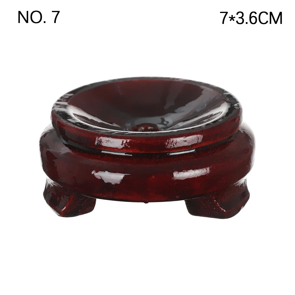 Moderner Holzhalter für Kristallkugeln mit einfacher Handhabung