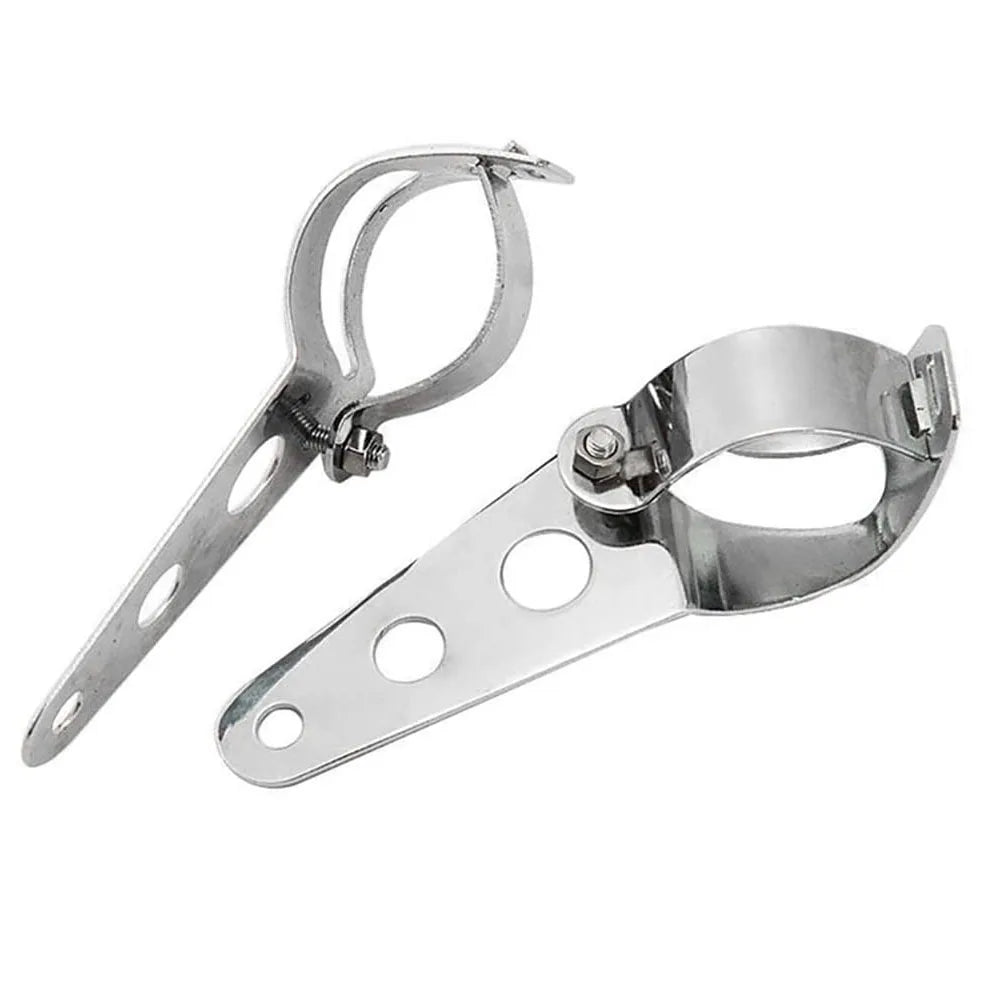 Motorrad Scheinwerfer Halterung einstellbar – Gabel Klemmhalterung für 27-48mm