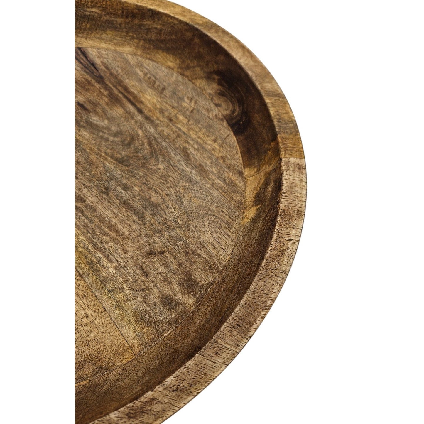 Holzschale Mango Holz Schale Dekoschale Brotschale Mangoholz Ø 38 cm
