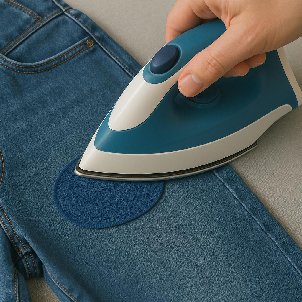 XXL Jeans Bügelflicken - Denim Aufbügler mit starkem Kleber