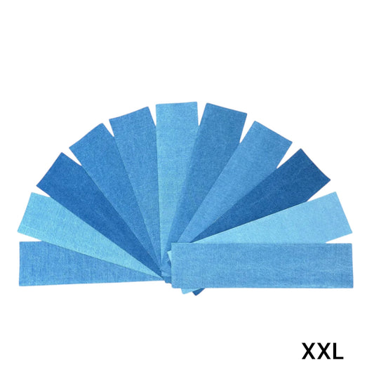 XXL Jeans Bügelflicken - Denim Aufbügler mit starkem Kleber