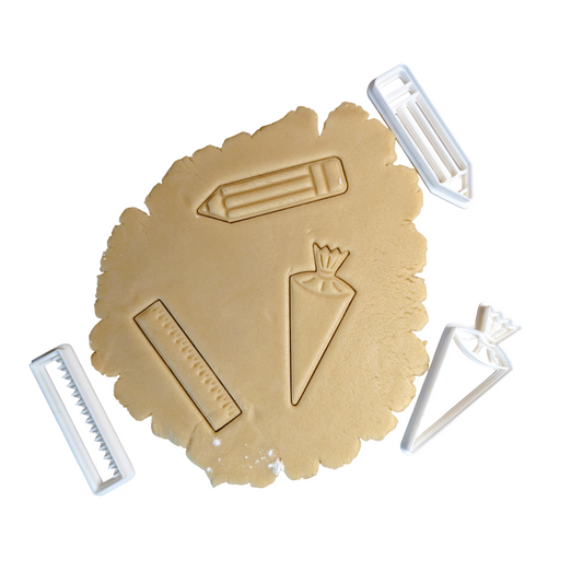 Einschulung Ausstechformen Set Keksausstecher für Schulanfang